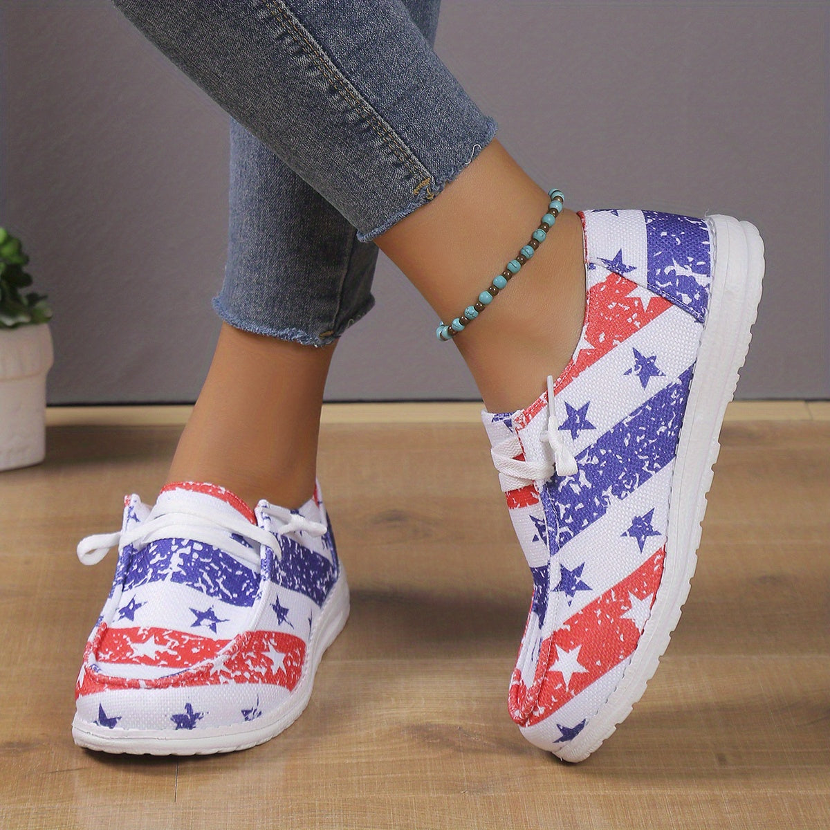 Lightweight Slip On Sneakers, Solid Color Flat Shoes